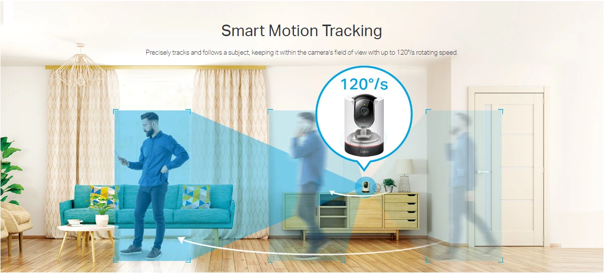 TP-Link Tapo C225 Pan Tilt AI Home Security Wi-Fi Camera