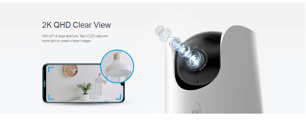 TP-Link Tapo C225 Pan Tilt AI Home Security Wi-Fi Camera