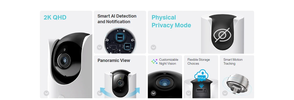 TP-Link Tapo C225 Pan Tilt AI Home Security Wi-Fi Camera