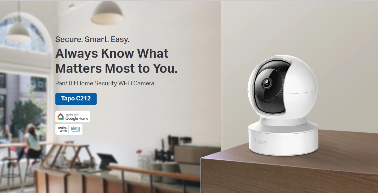 TP-Link Tapo C212 Pan Tilt Home Security Wi-Fi Camera