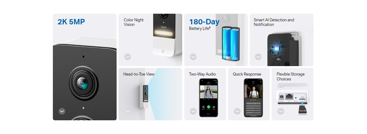 TP-Link Tapo D230S1 Smart Battery Video Doorbell
