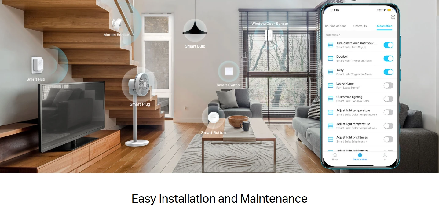 TP-Link Tapo S220 Smart Light Switch, 2-Gang 1-Way